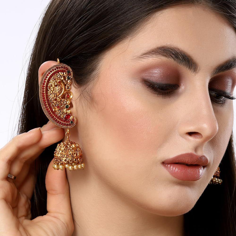 Latest Stylish Fancy Traditional Peacock Jhumka Jhumki Earrings for Women and Girls