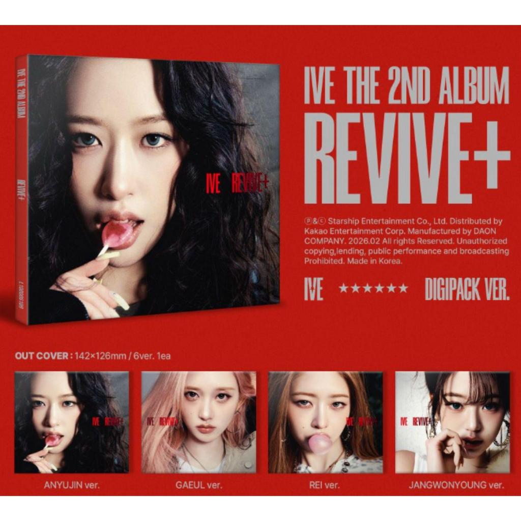 IVE – IVE THE 2ND ALBUM [REVIVE+] Digipack Ver. (6 Versions Random) Limited Edition