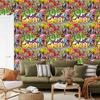Colorful graffiti wallpaper for living room and bedroom 50x1000