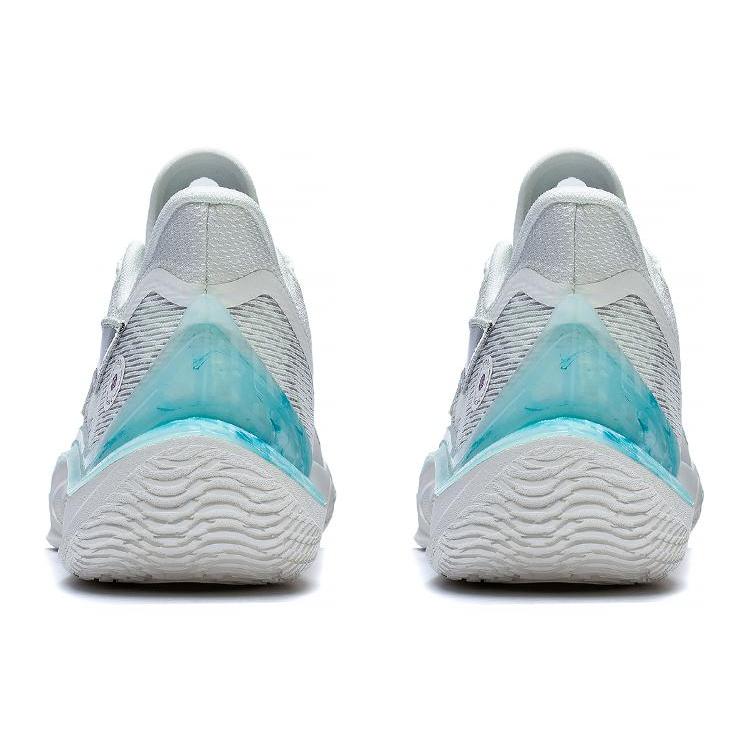 Nové LiNing SONIC 11 Ride Waves Protiskluzové a Odolné proti Opotřebení Odpružené Nízké Basketbalové Boty Mist White ABAT021-2