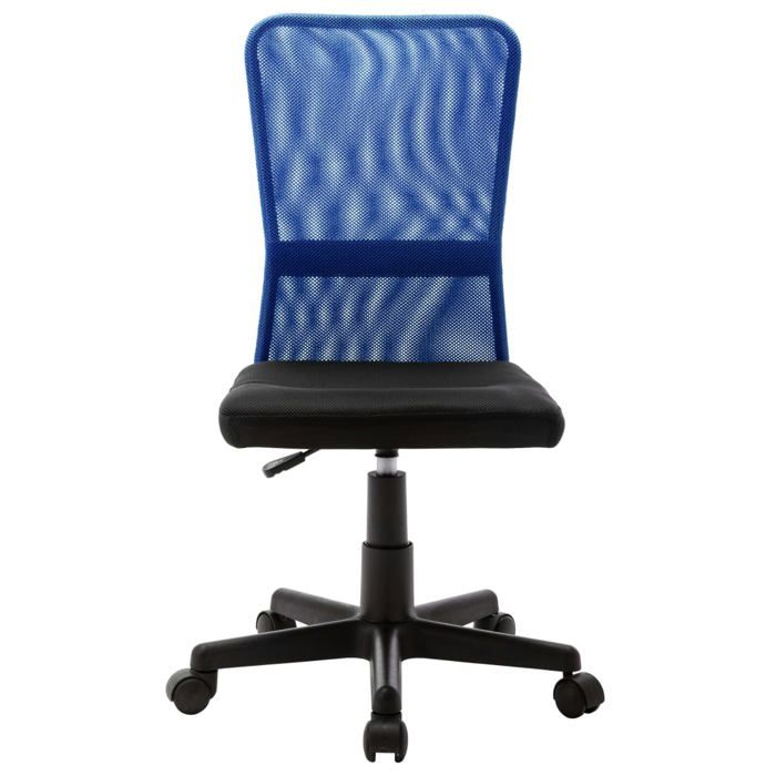 VidaXL Swivel Office Chair Desk Chair Seat Sport Chair Home 360 Degree Swivel Black and Blue 289511