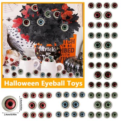 Ojos de Halloween Cuenco Semicircular Forma de Ojo Hueco Globos Oculares Sangrantes Juguetes de Ojo de Globo Ocular de Broma de Terror