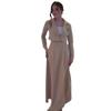 2024 Autumn Women's Solid Color Lapel Slim Short Jacket and High Waist Skirt Set