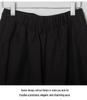 Black Pleated Midi Skirt: Women's A-line Casual Swing for Spring & Autumn - Petite Sizes Available