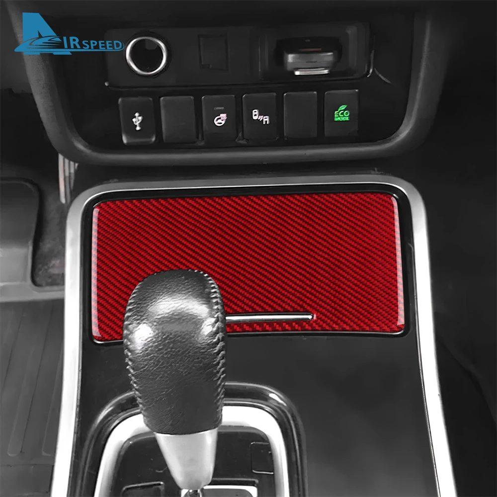 Real Soft Carbon Fiber Sticker For Mitsubishi Outlander 2017 2018 2019 2020 2021 LHD RHD Central Control Storage Box Panel Trim