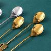 Cute Dessert Stainless Steel Cat Home Fish Stirring Tool Coffee Accessories Milk Spoon Teaspoon