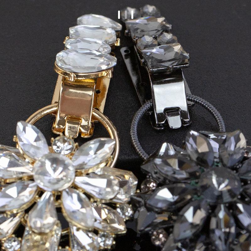 1Pc Handwork Sewing Originality Shiny Rhinestone Overcoat Decor Duckbill Buckle Fashion Metal Button Clothing Accessory