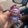 Labubu Nezha Face-Changing Plush Doll Keychain - Trendy Play Emoticon Pack, Hot-Selling Toy Pendant