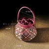 Morishita new Chinese intangible cultural heritage Song Jin lantern bag new national style red early spring portable messenger cowhide women's bag