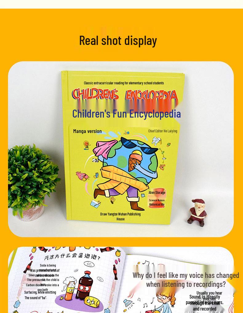 Children's Fun Encyclopedia: 2-Volume Hardcover Set for Intellectual Development and Science Exploration