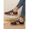 Sneakers Women's 2025 Autumn New Flat Lace-up Color-blocking Moral Training Shoes
