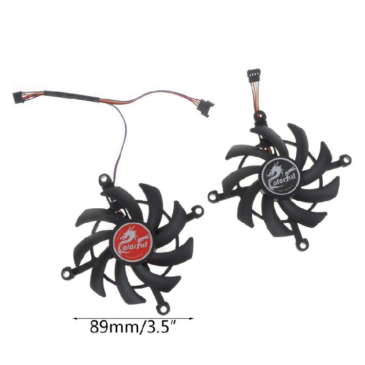 75mm for Colorful GeForce RTX 3060 Ti RTX VGA Fan Graphics Card Cooling 4Pin 12V