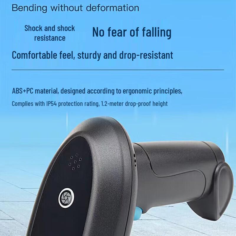 COMIX ST129B Wireless 1D Red Light Barcode Scanner