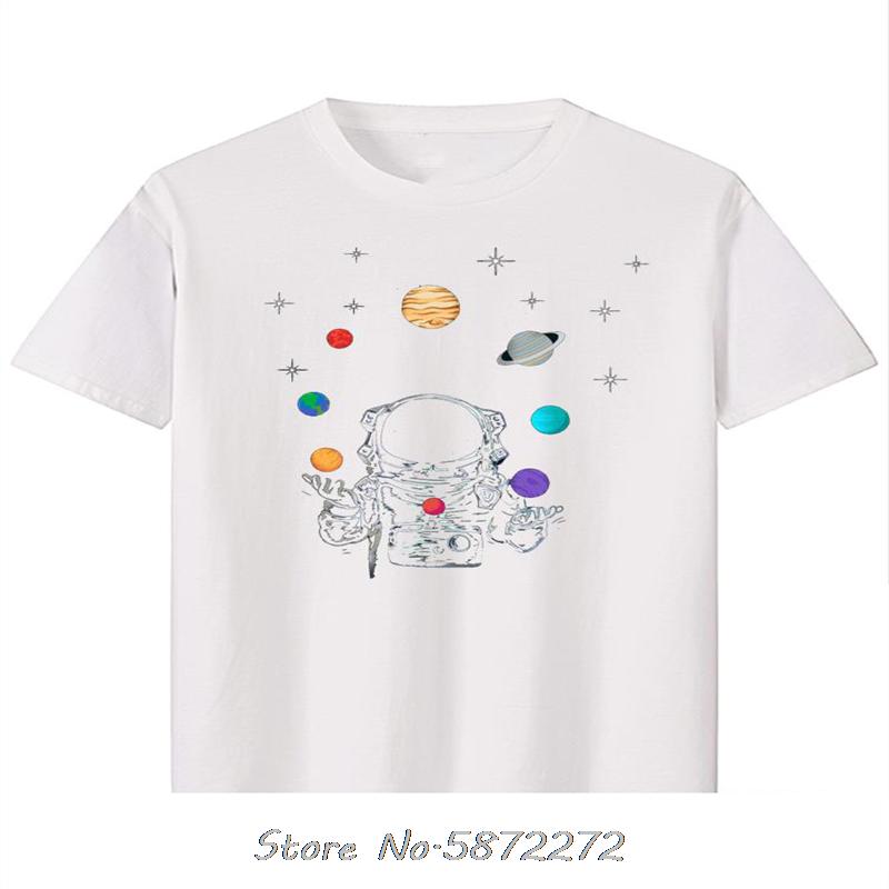 

Print Tshirt Astronaut Spectacular Space Galaxy Cotton T Shirt Unisex Tshirt Oversized Tees Fitness Men Clothing Streetwear S