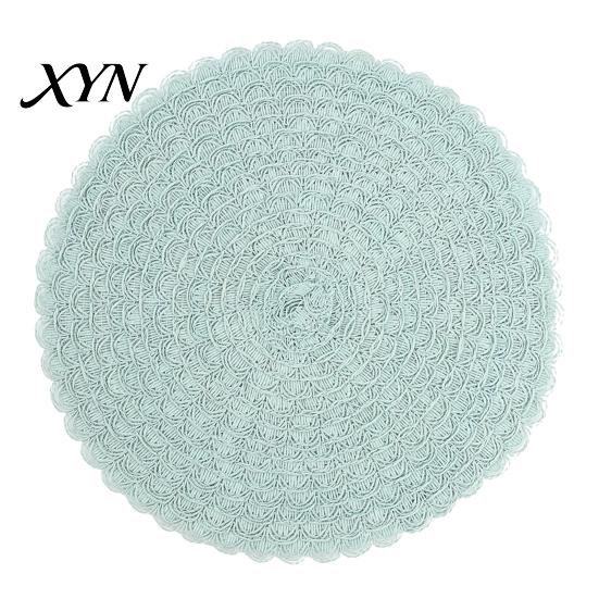 Flexible Silicone Dining Pads Round Insulated Placemat for Table, Heat Resistant Paper Place Mat, Waterproof Oil Proof Non Placemats Slip Coaster
