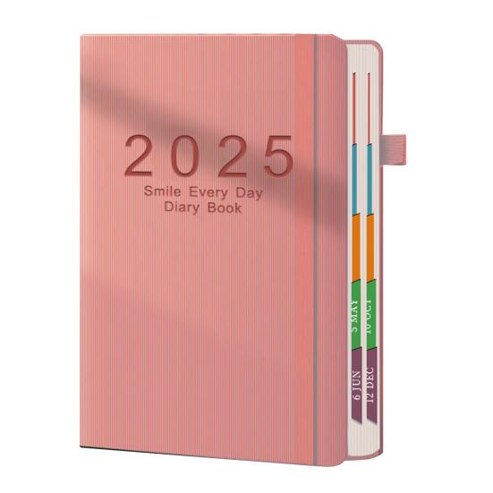 

Ежедневник-планировщик 2025 г., блокнот, одна страница в день, янв.-дек. 2025 г., 365 страниц розовый