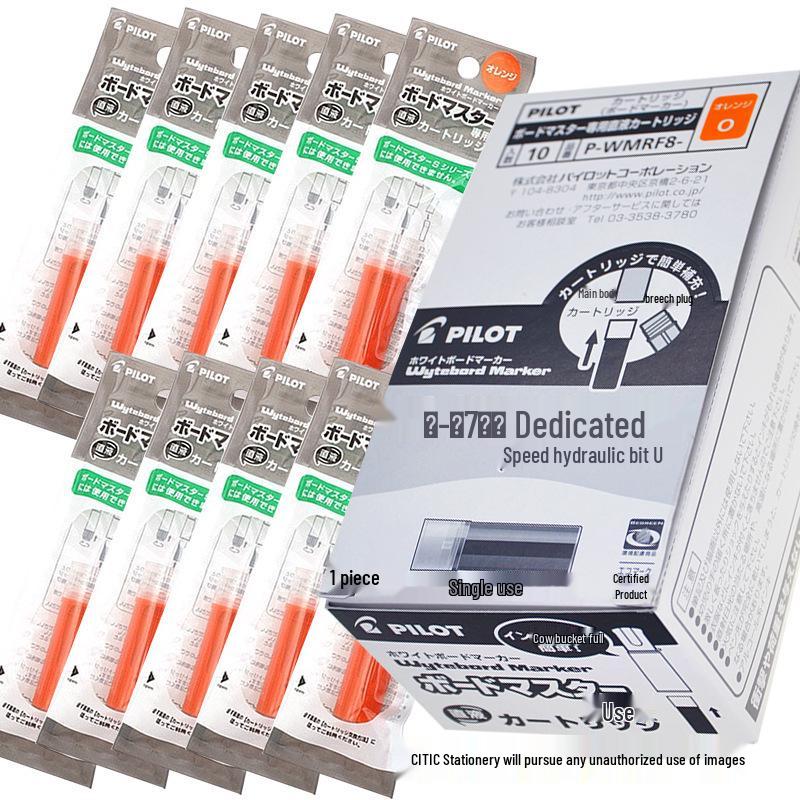 PILOT Hyaku Raku Raderbar Whiteboardpenna, Stor Kapacitet, Utbytbar Spets