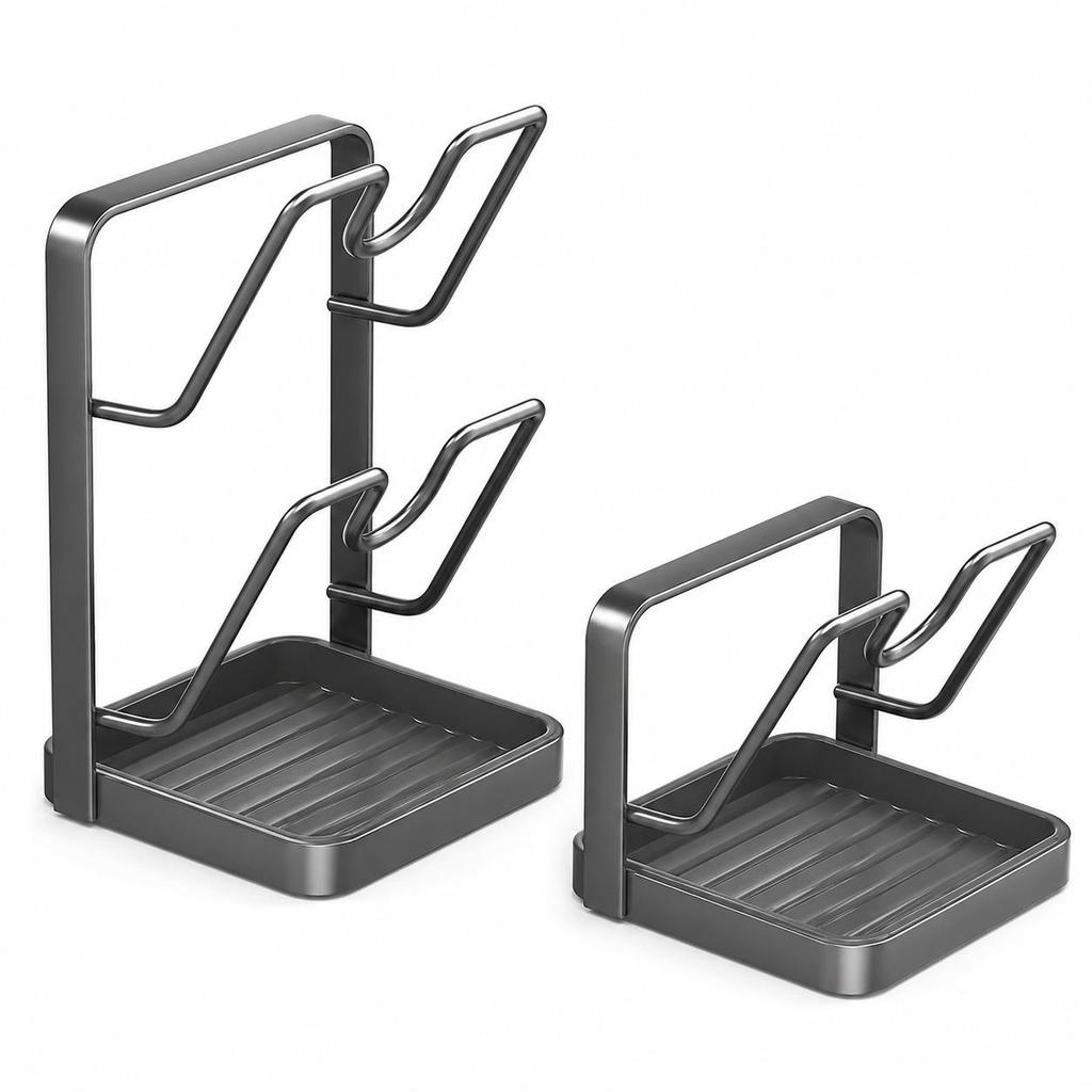 Pot Lid & Spoon Countertop Kitchen Storage Rack