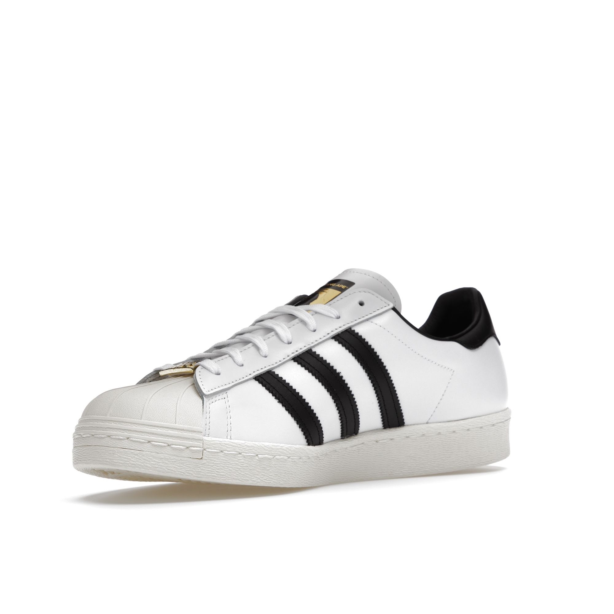 BAPE x adidas Superstar Белые Черные Унисекс Кроссовки GZ8980 38⅔ — фото 4
