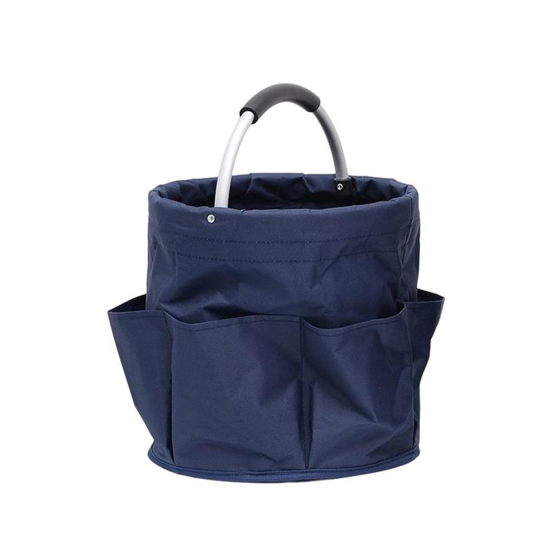 

Outdoor Camping, Picnicking, Beach, Foldable Hand Withdrawal Storage Toolkit A storage bucket темно-синього кольору
