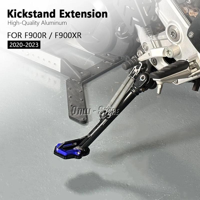 For BMW F900XR F900R F900 XR R 2020 2021 2022 2023 Motorcycle Accessories CNC Aluminum Side Stand Extended Kickstand Plate Pad