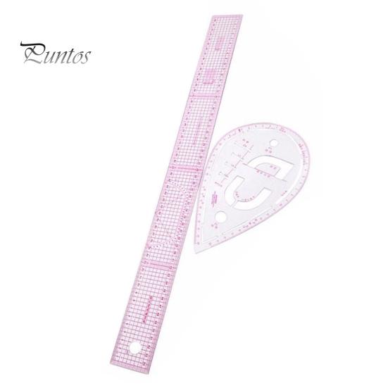 7Pcs Design Clothing Art Ruler French Curve Cut Arc Plate Making Craft Tool
