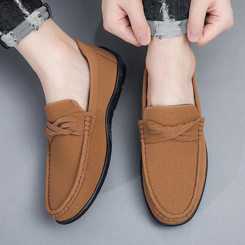 Fashion Men Casual Shoes Suede Luxury Brand Soft Loafers Male Lazy Shoes Breathable Comfort Slip-on Mens Driving Shoes Moccasins