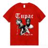 Rap Tupac Hiphop Streetwear Round Neck Oversized Sleeve Tshirt High Quality Summer Short Sleeve Fashion Unisex100 Cotton Tshirt