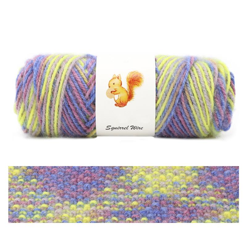 75g/Roll Veverka Kašmírová příze Klobouk Pletací Vlněná příze Smíšené barvy Nitě na ruční pletení Rukavice Háčkování Příze Šála Směs Zimní