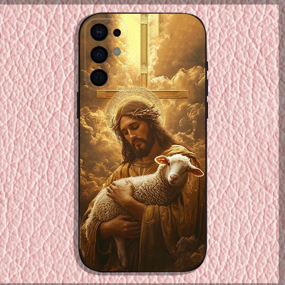 

God Jesus Pray Phone Case For Samsung S25,S24,S21,S22,S23,S30,Ultra,S20,Plus,Fe,Lite,Note,10,9,5G Black Cover Samsung S22plus5G