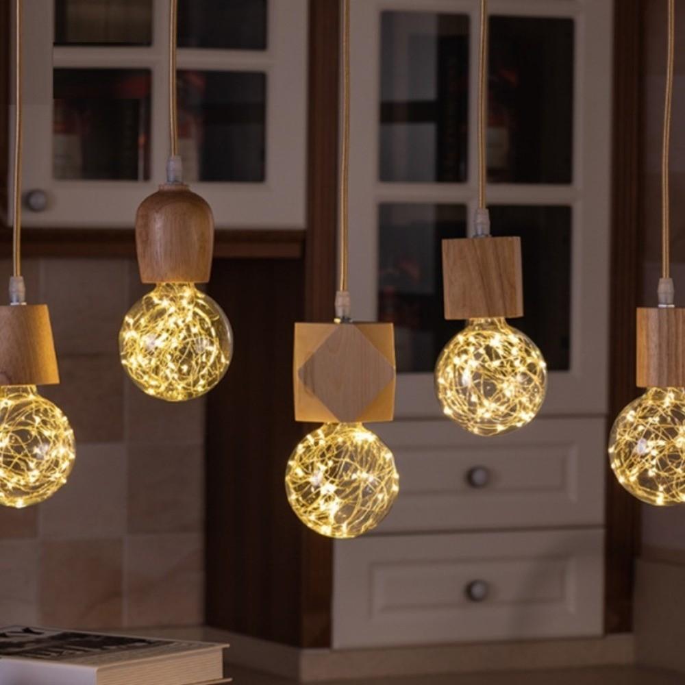 Modern Simple Lamp Base Irregular Wooden Light Holder Creative Lamp Holder Coffee Shop