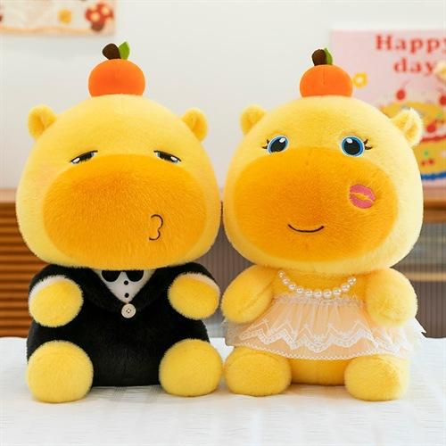 Plush toy couple doll creative wedding gift press doll plush doll