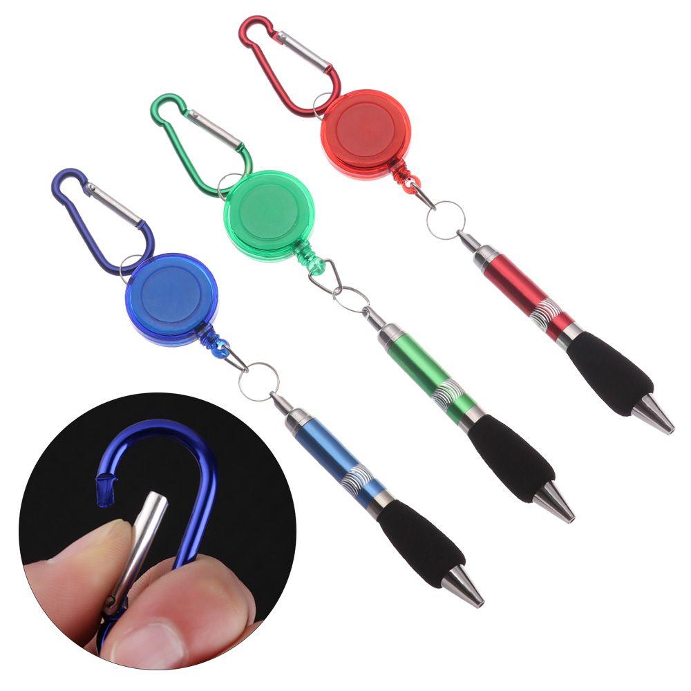 

color random Lovely School Office Gift Anti-Lost Climbing Pen Writing Tool Ballpoint With Ring Pens