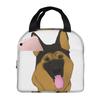 German Shepherd Dog - Black And Tan Insulated Lunch Bag for Women Kids Leakproof Food Boxes Thermal Lunch Box Tote