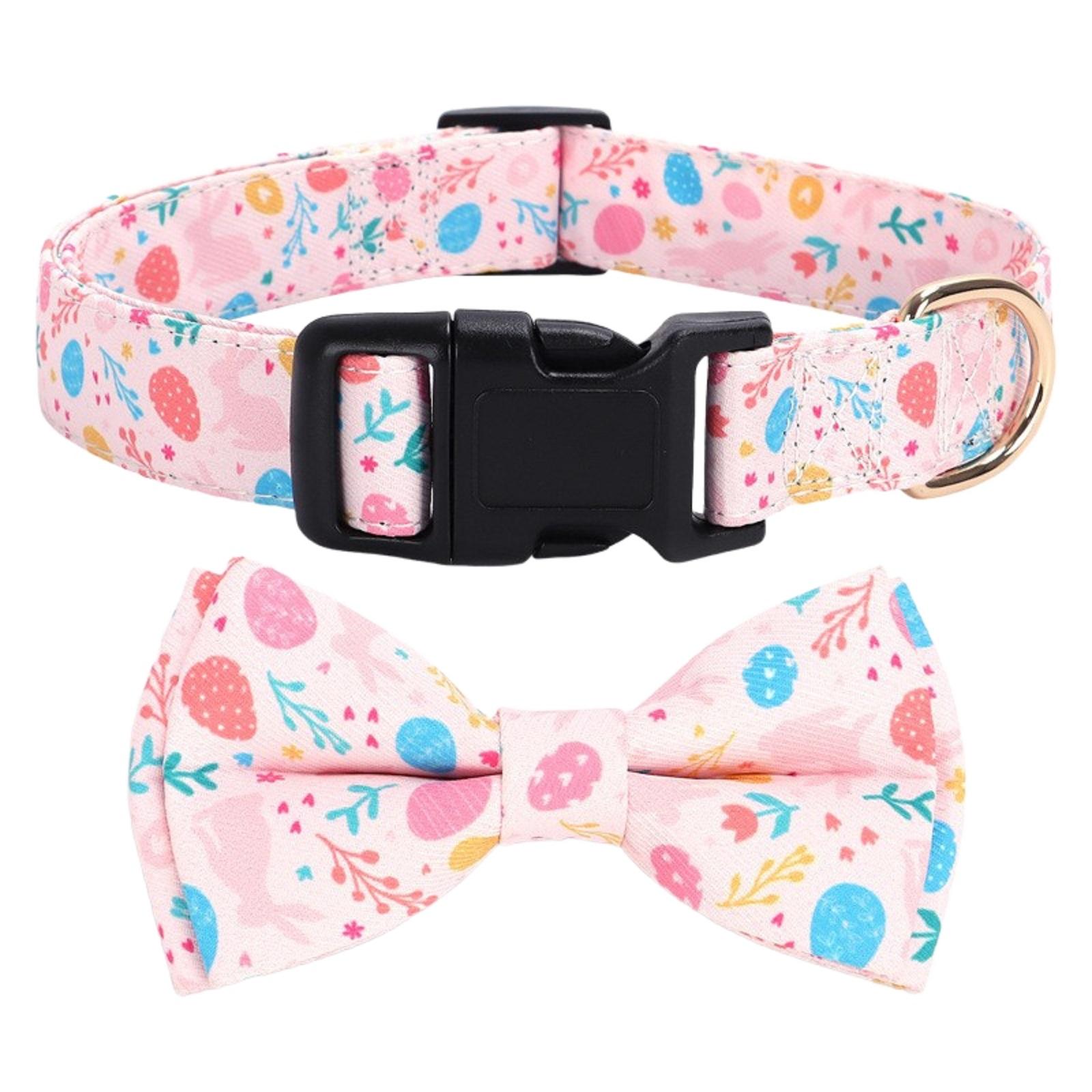 Pet Festival Dress Up, Adjustable Length,Pet Collar Bow Set One Size