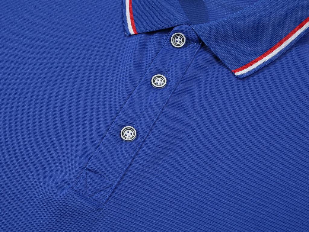 Breathable Summer Turn-Down Collar Polo Shirt - Solid Color, Short-Sleeved, Comfortable, Customizable Workwear T-Shirt
