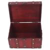 Treasure Chest Storage Box Antique Exquisite Wooden Jewelry Box for Movie Props Window Display