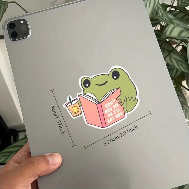 Frog Dont Bug Me or I’ll Eat You Cute Fun Bookish Bits Kindle Sticker
