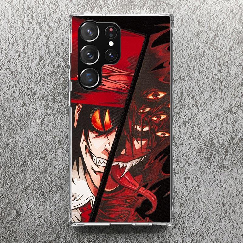 A-Alucard Hellsing Anime Print Soft Case for Samsung Galaxy S25 Edge S24 S23 S22 Ultra S21 Plus S20 FE Phone Shell S10 + Pattern