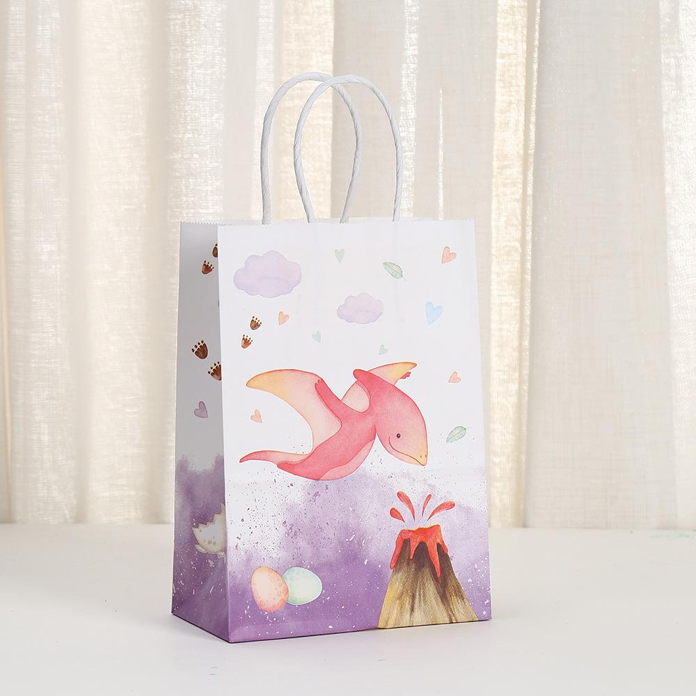 StoBag, Dinosaur Themed Reusable Paper Tote Favor Bags, 12/30Pcs, Perfect for Children's Day, Kids’ Birthday Parties and Gifts!