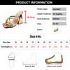 Fashion Printed Strange Heeled Sandals Women 2025 Summer Square Toe 10cm High Heel Slippers Woman Cross Strap Party Dress Shoes