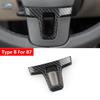 Accessoires de Voiture en ABS Cache-Volant Garniture Pour VW Golf 6 MK6 Passat B7 Jetta Bora CC Tiguan Caddy Touran Motif Fibre de Carbone