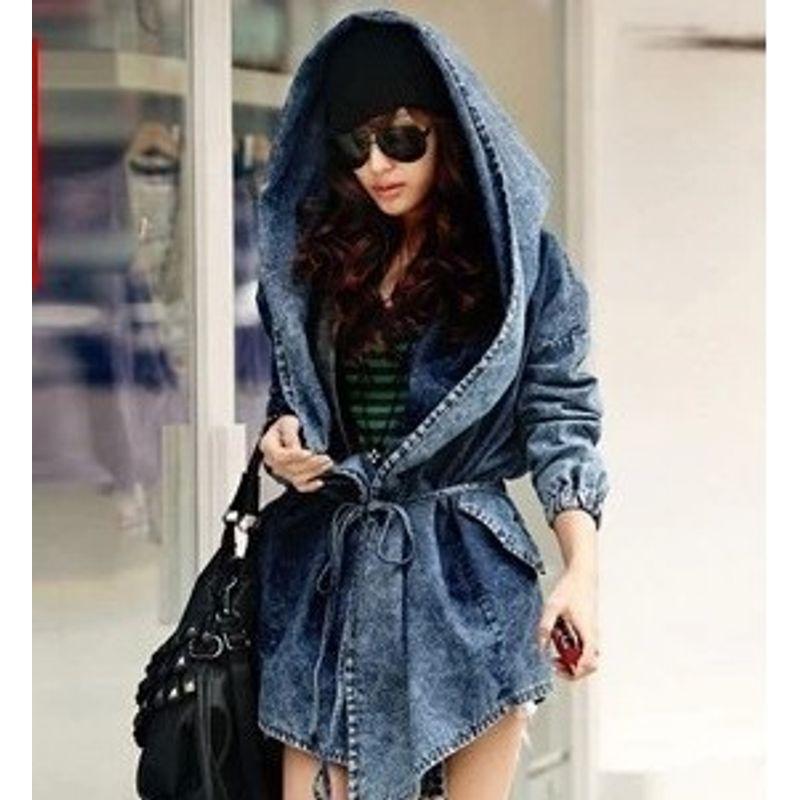 

Loose XL Pullover Mid Length Long Length Cloak Trench Coat Picture color One size