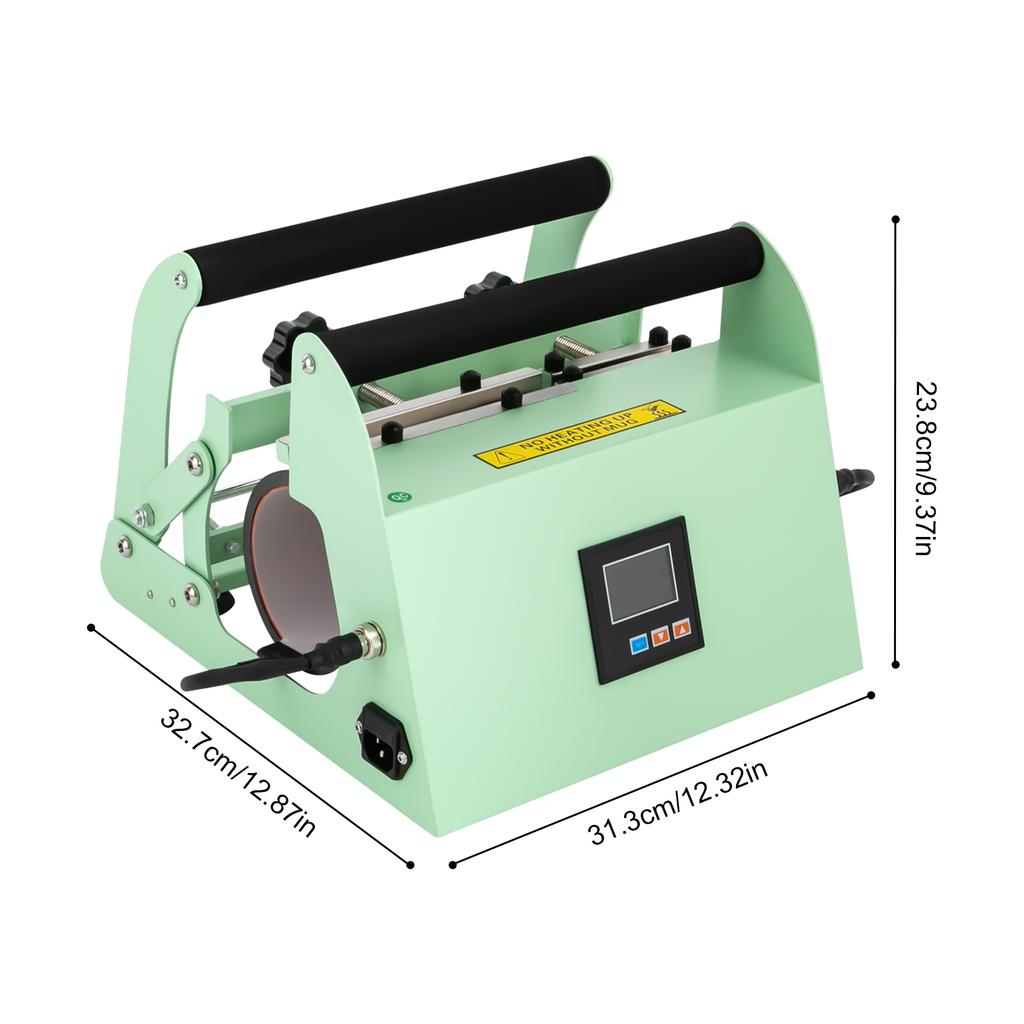 Car Cup Mug Press Heat Machine, Tumbler Heat Press, Tumbler Heat Press Machine, Light Green, 1* Car Cup Mug Press Machine