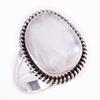 Natural Rainbow Moon Stone Gemstone Handmade 925 Sterling Silver Ring S.9 C5e60