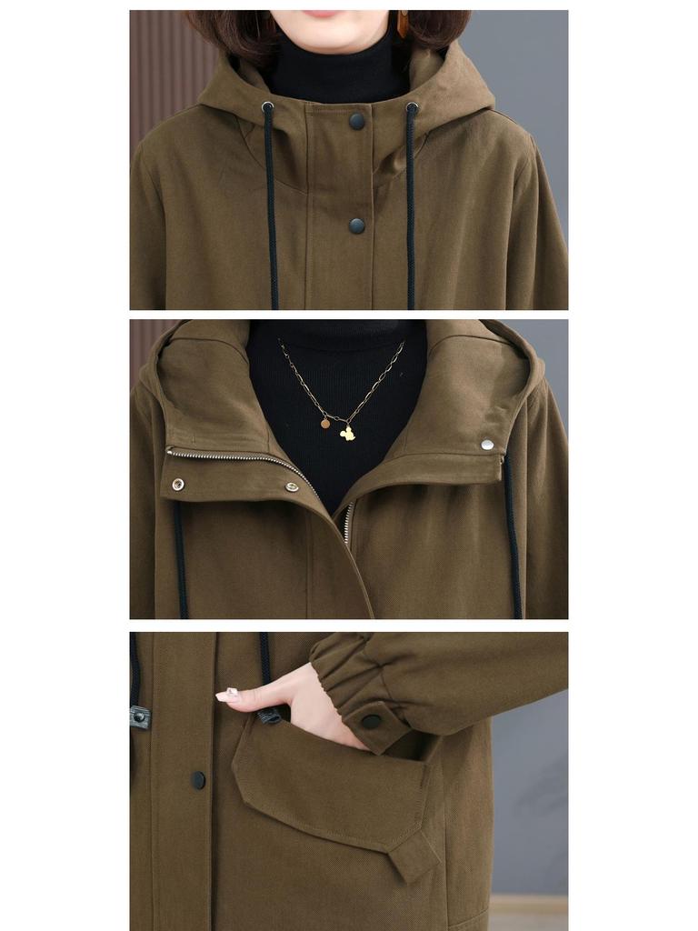 Women's Fashionable Fleece-Lined Parka: Thickened Cotton Jacket - 2024 Winter Outerwear, Loose Fit, Casual Style for Moms.