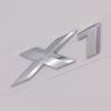 3D ABS Chrome Black Logo X1 Emblem Letters Nameplate Sticker Car Rear Trunk Badge For BMW X1 E84 F48 U11 Styling Accessories Uo2