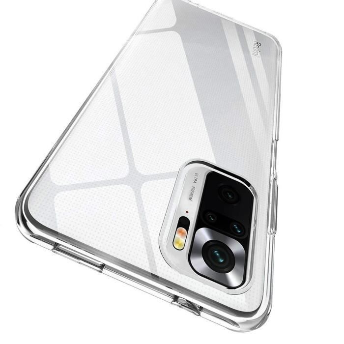 Coque - Xiaomi - Redmi Note 10 Pro - UltraSlim - Transparent - Film Verre Trempé