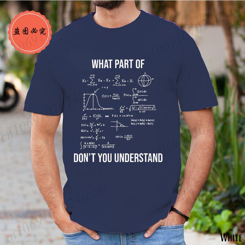 Summer T Shirt for Men T-shirt Unisex Streetwear Mathematics Math University Teacher Ironic Joke Graphic Fashion Men's Clothing