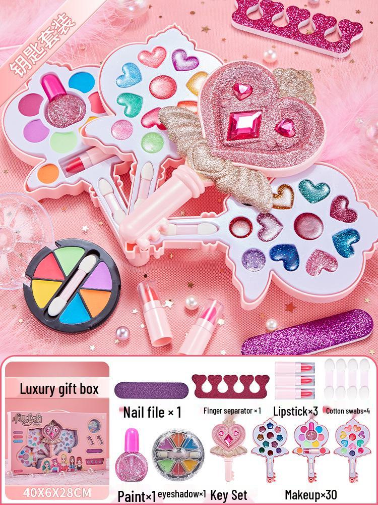 Kids' Makeup Set for Ages 3-6: Genuine Girls' Playhouse Toy with Lipstick 012/013